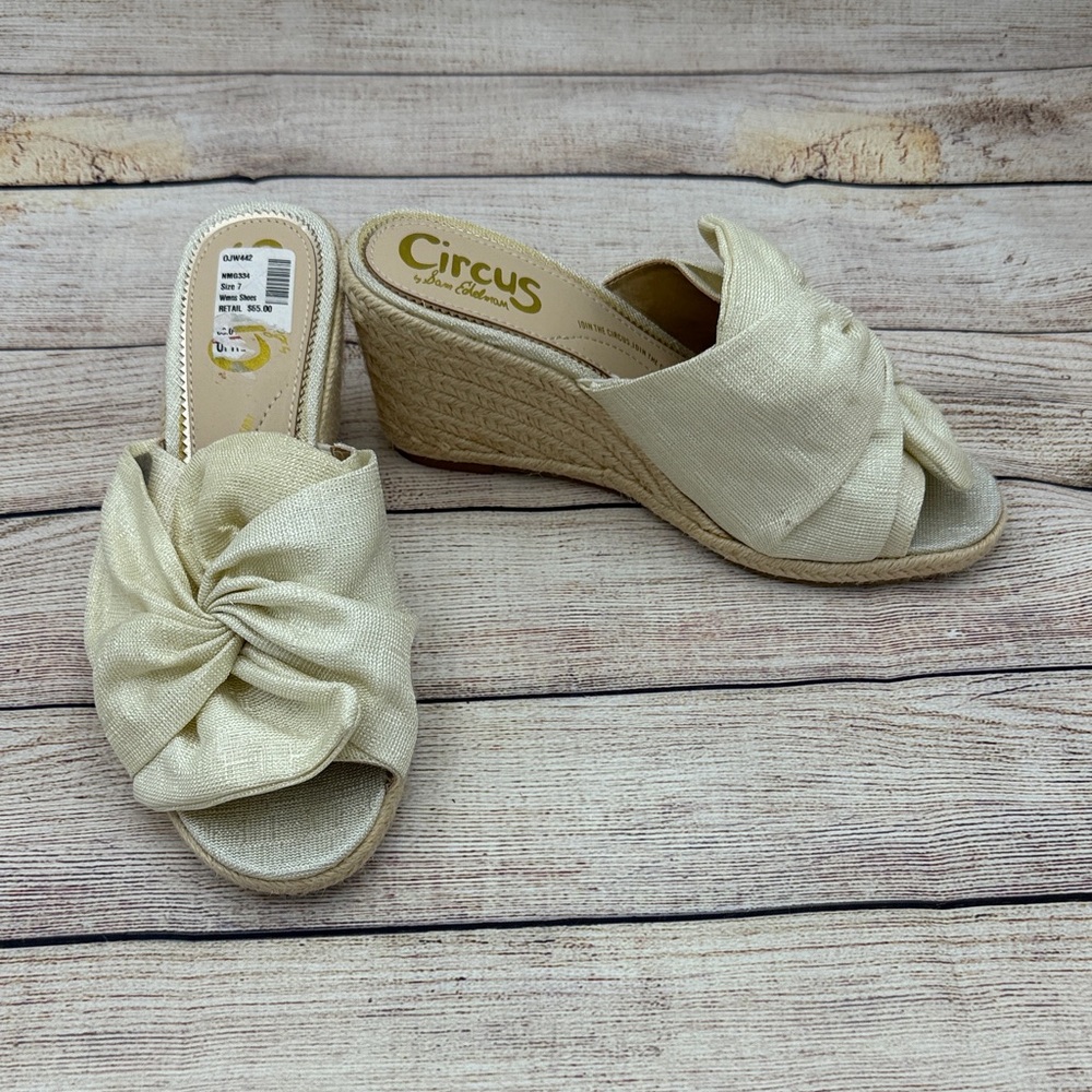 Circus by Sam Edelman Beige Wedge Sandals